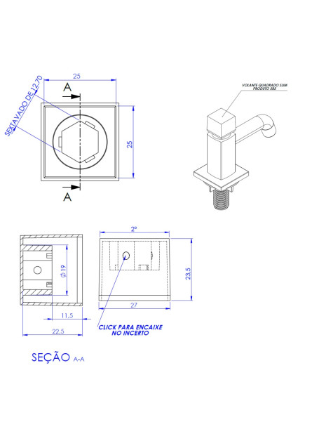 585 - VOLANTE CUBO MINI C-88