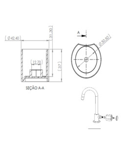 680 - VOLANTE CROMADO C-39