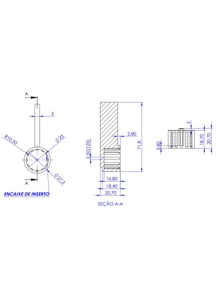 702 - VOLANTE ALAVANCA CELITE MAIOR