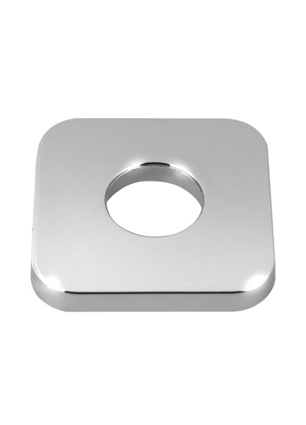 749 - CANOPLA QUADRADA CANTOS REDONDOS SLIM ABS CROMADA