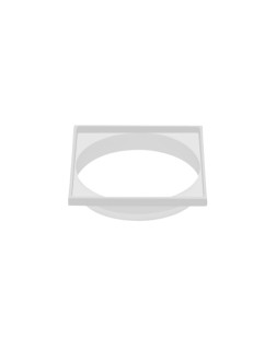 8500-BR - PORTA GRELHA QUADRADA 100X100 BRANCA ABS 