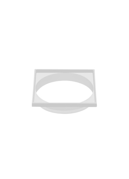 8500-BR - PORTA GRELHA QUADRADA 100X100 BRANCA ABS 