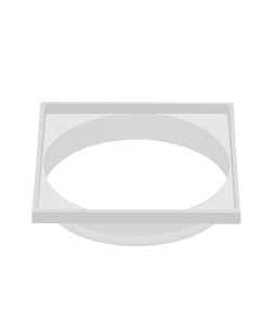 8502-BR - PORTA GRELHA QUADRADA 150X150 BRANCA ABS