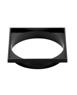 8502-PR - PORTA GRELHA QUADRADA 150X150 PRETA ABS