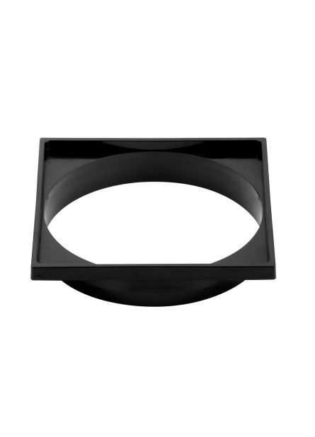 8502-PR - PORTA GRELHA QUADRADA 150X150 PRETA ABS