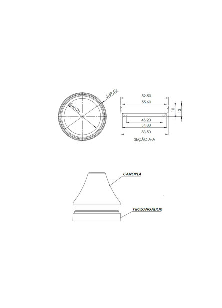 873 - PROLONGADOR DE CANOPLA BASE DOCOL 3/4