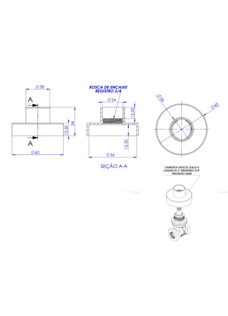 2558 - CAOPLA DOCOL GALI E LOGICA P/ REG. 3/4