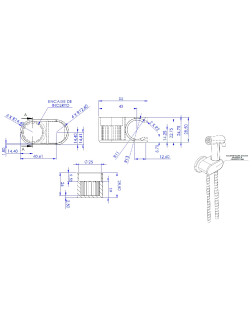 584 - VOLANTE PARA DUCHA HIGIÊNICA